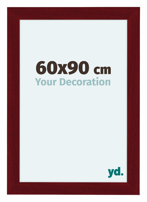 Como MDF Photo Frame 60x90cm Wine Red Swept Front Size | Yourdecoration.com