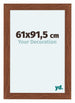 Como MDF Photo Frame 61x91 5cm Walnut Front Size | Yourdecoration.com