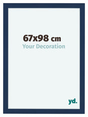 Como MDF Photo Frame 67x98cm Dark Blue Swept Front Size | Yourdecoration.com