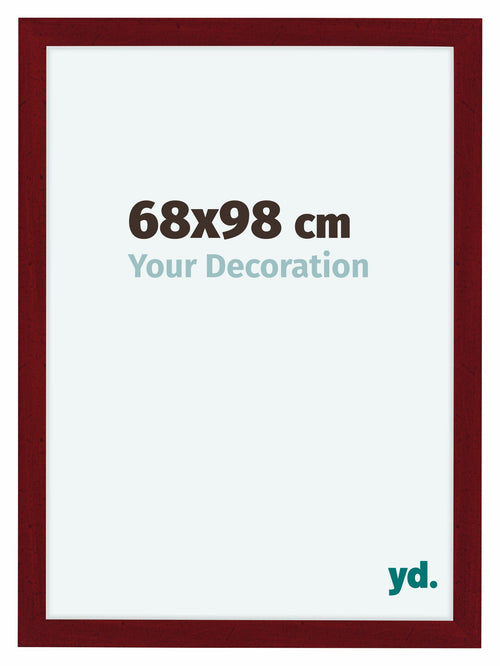 Como MDF Photo Frame 68x98cm Wine Red Swept Front Size | Yourdecoration.com