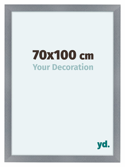 Como MDF Photo Frame 70x100cm Aluminium Brushed Front Size | Yourdecoration.com