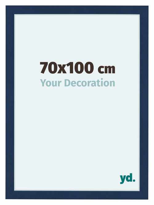 Como MDF Photo Frame 70x100cm Dark Blue Swept Front Size | Yourdecoration.com