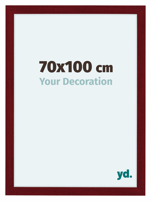 Como MDF Photo Frame 70x100cm Wine Red Swept Front Size | Yourdecoration.com