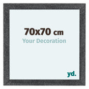 Como MDF Photo Frame 70x70cm Gray Swept Front Size | Yourdecoration.com