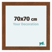 Como MDF Photo Frame 70x70cm Oak Rustic Front Size | Yourdecoration.com