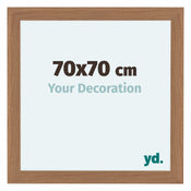 Como MDF Photo Frame 70x70cm Walnut Light Front Size | Yourdecoration.com