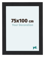 Como MDF Photo Frame 75x100cm Black Woodgrain Front Size | Yourdecoration.com