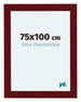 Como MDF Photo Frame 75x100cm Wine Red Swept Front Size | Yourdecoration.com