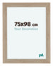 Como MDF Photo Frame 75x98cm Oak Light Front Size | Yourdecoration.com