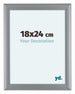 Como MDF Photo Frame 75x98cm Silver Matte Front Size | Yourdecoration.com