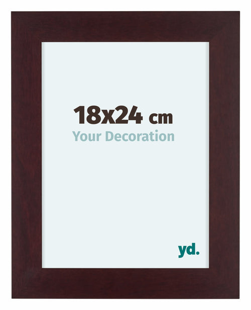 Dover Wood Photo Frame 18x24cm Mahogany Front Size | Yourdecoration.com