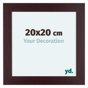 Dover Wood Photo Frame 20x20cm Mahogany Front Size | Yourdecoration.com