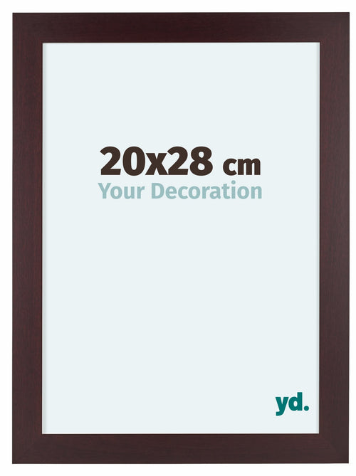 Dover Wood Photo Frame 20x28cm Mahogany Front Size | Yourdecoration.com