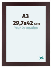 Dover Wood Photo Frame 29 7x42cm A3 Mahogany Front Size | Yourdecoration.com