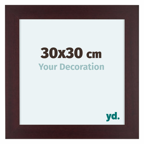 Dover Wood Photo Frame 30x30cm Mahogany Front Size | Yourdecoration.com