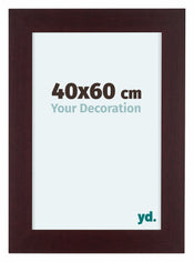 Dover Wood Photo Frame 40x60cm Mahogany Front Size | Yourdecoration.com