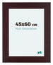 Dover Wood Photo Frame 45x60cm Mahogany Front Size | Yourdecoration.com