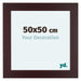 Dover Wood Photo Frame 50x50cm Mahogany Front Size | Yourdecoration.com