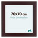 Dover Wood Photo Frame 70x70cm Mahogany Front Size | Yourdecoration.com