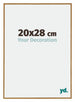 Evry Plastic Photo Frame 20x28cm Beech Light Front Size | Yourdecoration.com