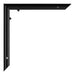 Evry Plastic Photo Frame 20x30cm Black High Gloss Detail Corner | Yourdecoration.com