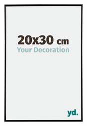 Evry Plastic Photo Frame 20x30cm Black High Gloss Front Size | Yourdecoration.com