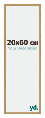Evry Plastic Photo Frame 20x60cm Beech Light Front Size | Yourdecoration.com