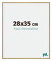 Evry Plastic Photo Frame 28x35cm Beech Light Front Size | Yourdecoration.com