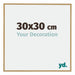 Evry Plastic Photo Frame 30x30cm Beech Light Front Size | Yourdecoration.com