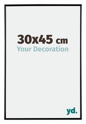 Evry Plastic Photo Frame 30x45cm Black High Gloss Front Size | Yourdecoration.com