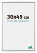 Evry Plastic Photo Frame 30x45cm Silver Front Size | Yourdecoration.com