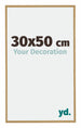 Evry Plastic Photo Frame 30x50cm Beech Light Front Size | Yourdecoration.com