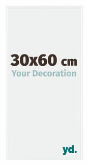 Evry Plastic Photo Frame 30x60cm White High Gloss Front Size | Yourdecoration.com