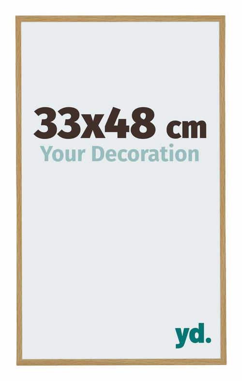 Evry Plastic Photo Frame 33x48cm Beech Light Front Size | Yourdecoration.com