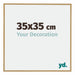 Evry Plastic Photo Frame 35x35cm Beech Light Front Size | Yourdecoration.com