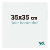 Evry Plastic Photo Frame 35x35cm White High Gloss Front Size | Yourdecoration.com