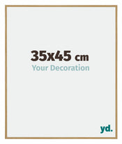 Evry Plastic Photo Frame 35x45cm Beech Light Front Size | Yourdecoration.com