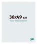 Evry Plastic Photo Frame 36x49cm White High Gloss Front Size | Yourdecoration.com