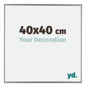 Evry Plastic Photo Frame 40x40cm Silver Front Size | Yourdecoration.com