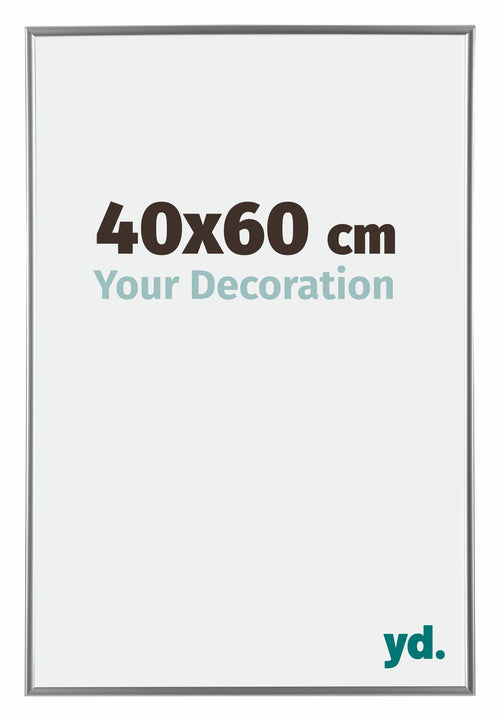 Evry Plastic Photo Frame 40x60cm Silver Front Size | Yourdecoration.com