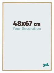 Evry Plastic Photo Frame 48x67cm Beech Light Front Size | Yourdecoration.com