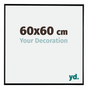 Evry Plastic Photo Frame 60x60cm Black High Gloss Front Size | Yourdecoration.com