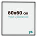 Evry Plastic Photo Frame 60x60cm Black Matt Front Size | Yourdecoration.com