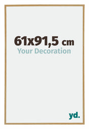 Evry Plastic Photo Frame 61x91 5cm Beech Light Front Size | Yourdecoration.com