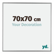 Evry Plastic Photo Frame 70x70cm Silver Front Size | Yourdecoration.com