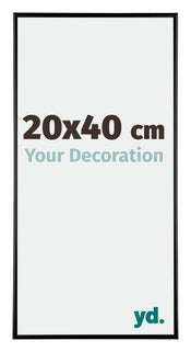Kent Aluminium Photo Frame 20x40cm Black High Gloss Front Size | Yourdecoration.com
