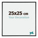 Kent Aluminium Photo Frame 25x25cm Black High Gloss Front Size | Yourdecoration.com