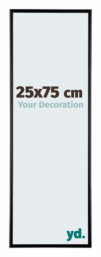 Kent Aluminium Photo Frame 25x75cm Black High Gloss Front Size | Yourdecoration.com