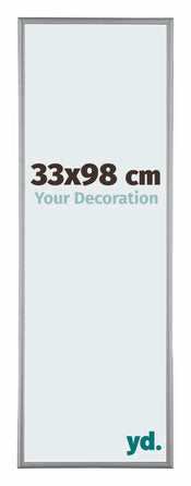 Kent Aluminium Photo Frame 33x98cm Platinum Front Size | Yourdecoration.com