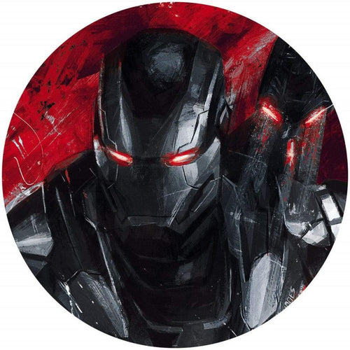 Komar Avengers Painting War Machine Self Adhesive Wall Mural 125x125cm Round | Yourdecoration.com